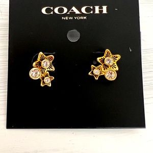 NWT Coach Wildflower Cluster Stud Earrings MSRP $88